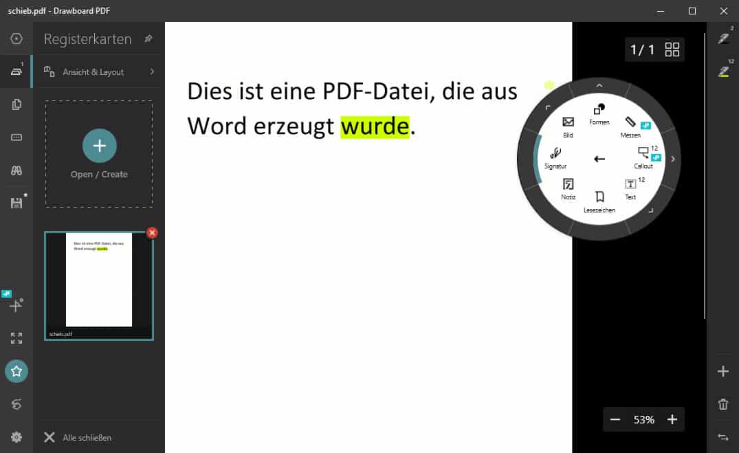 pdf drawboard text