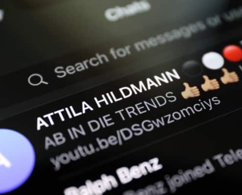 Telegram hat den Kanal von Hildmann blockiert